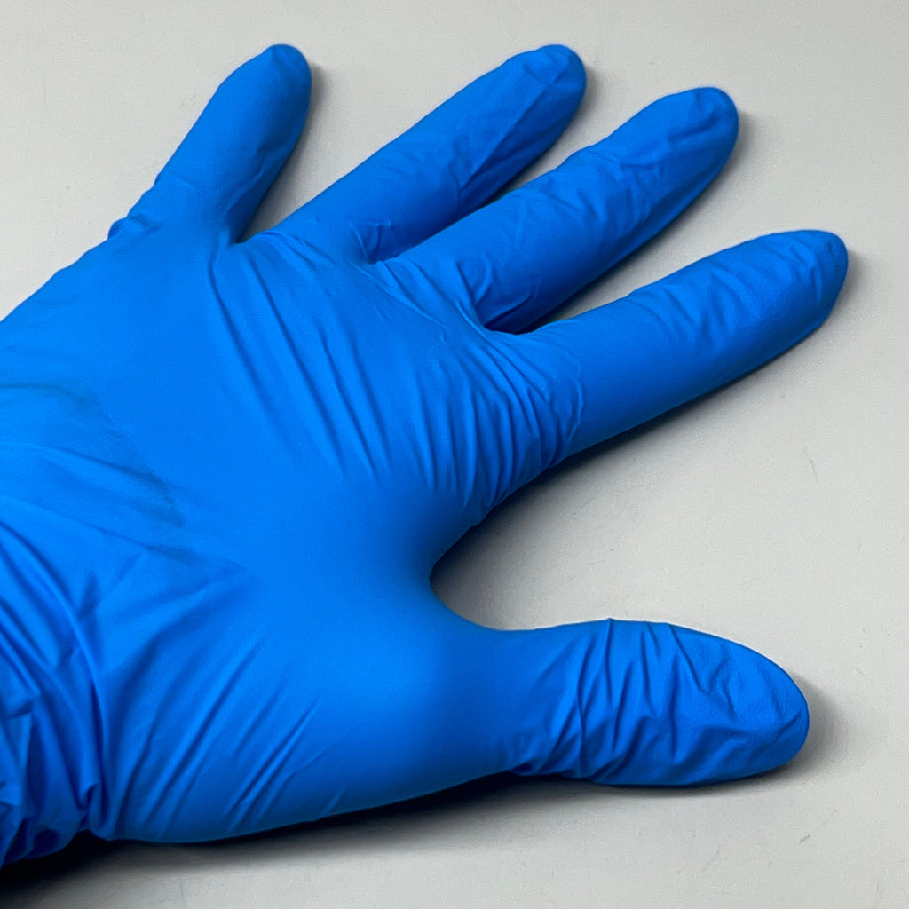 AMBITEX (100 Gloves) Nitrile Exam Gloves, Powder Free Size S N400 Series Blue