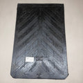 GLOBETECH Rubber Mud Flaps 1/4" Thick x 24" W x 36" L Black 2436CD (New)