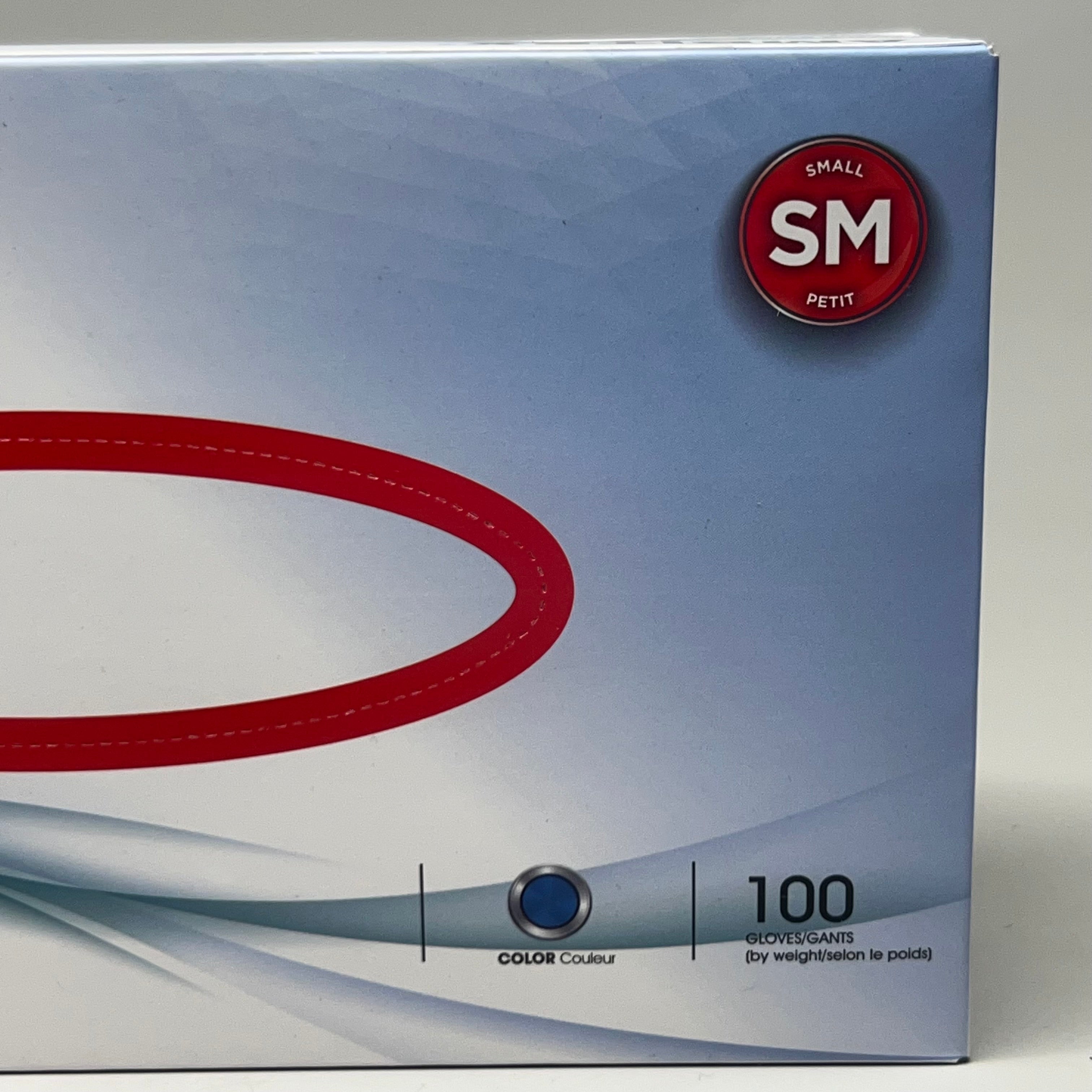 AMBITEX (100 Gloves) Nitrile Exam Gloves, Powder Free Size S N400 Series Blue