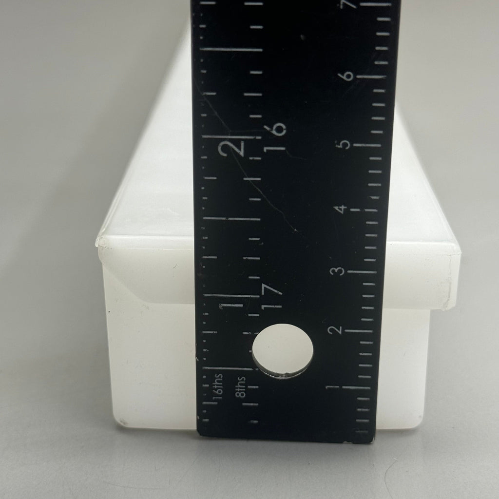 CGS INC Plastic White Storage Cases 99 Pack 20”Lx2”Wx1 1/2”H Plastic