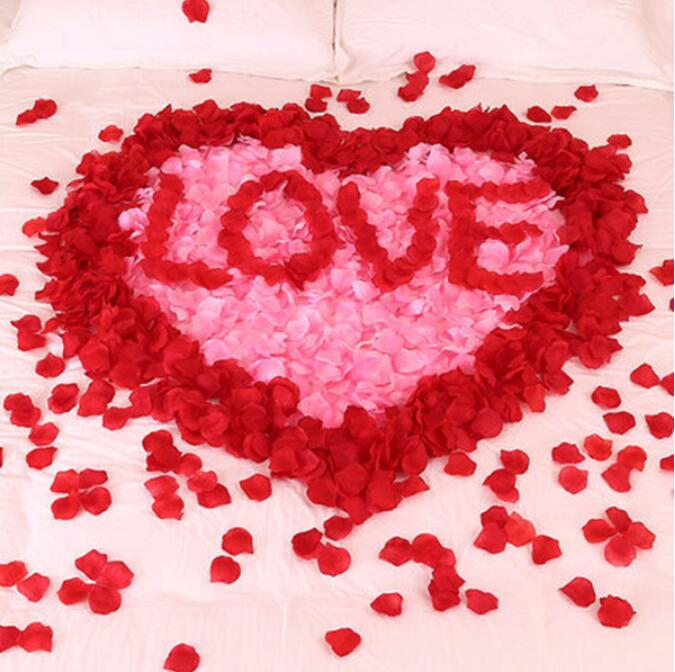 Wedding Party Accessories Artificial Flower Rose Petal Fake Petals Marriage Decoration For Valentine supplies