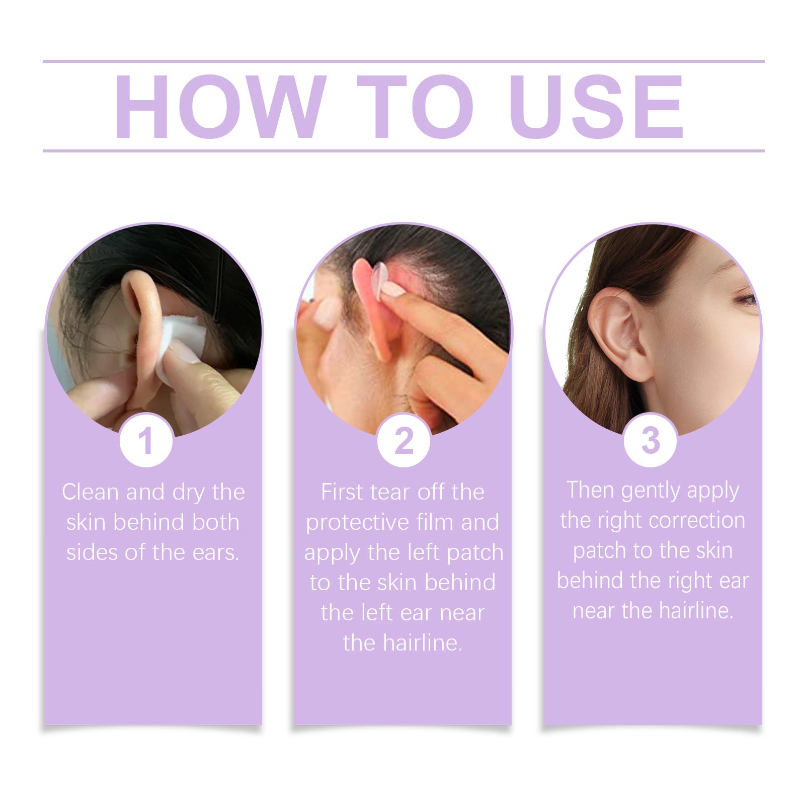 Ear Attachment Modifies Ear Contour With Solid Support For Invisible Breathable Fit Ear Line
