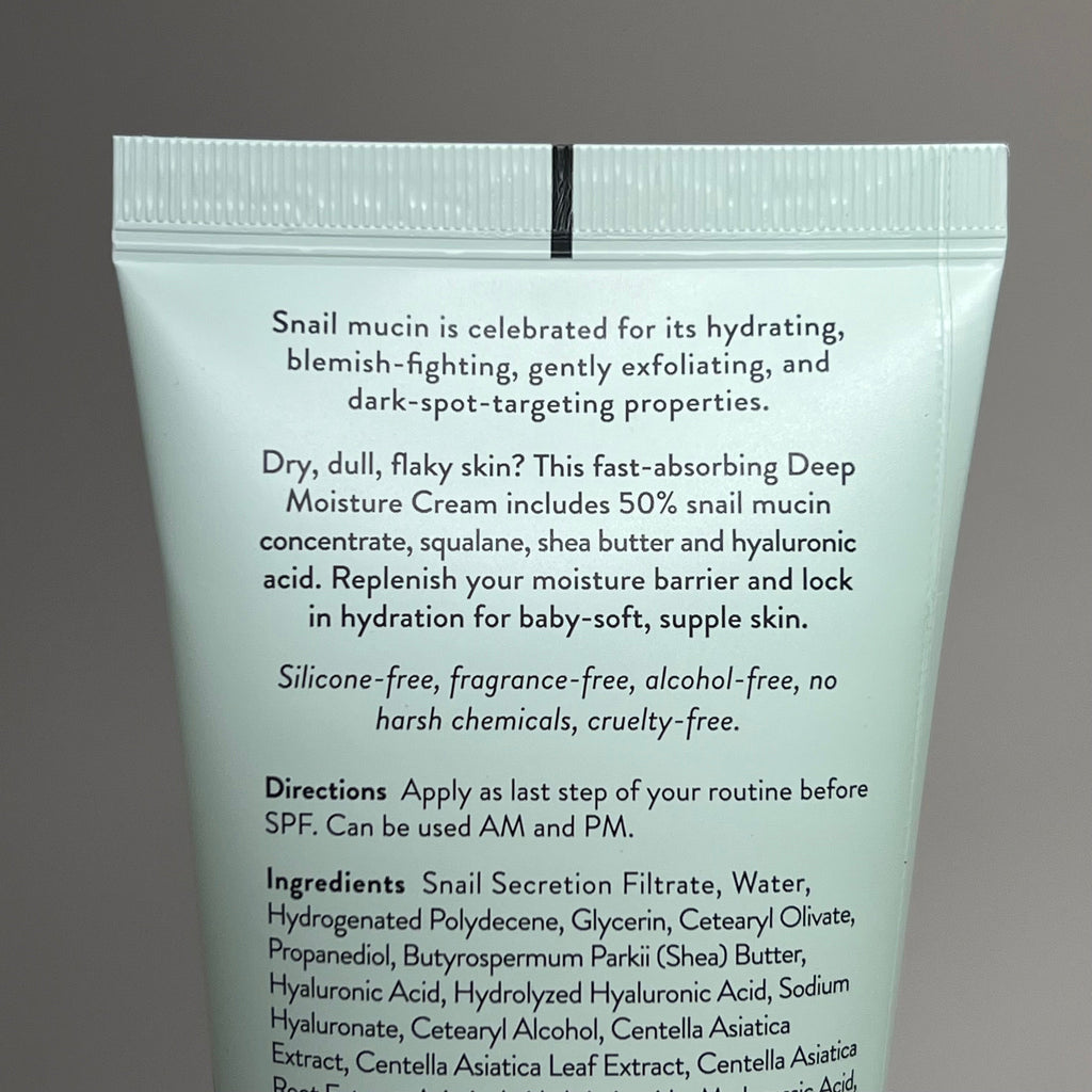 PEACH SLICES (2 PACK) Snail Rescue All-In-One Deep Moisture Squalene Cream 2.82 oz