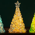 Christmas decoration mini luminous Christmas tree transparent crystal night light cross-border desktop decoration props small gifts