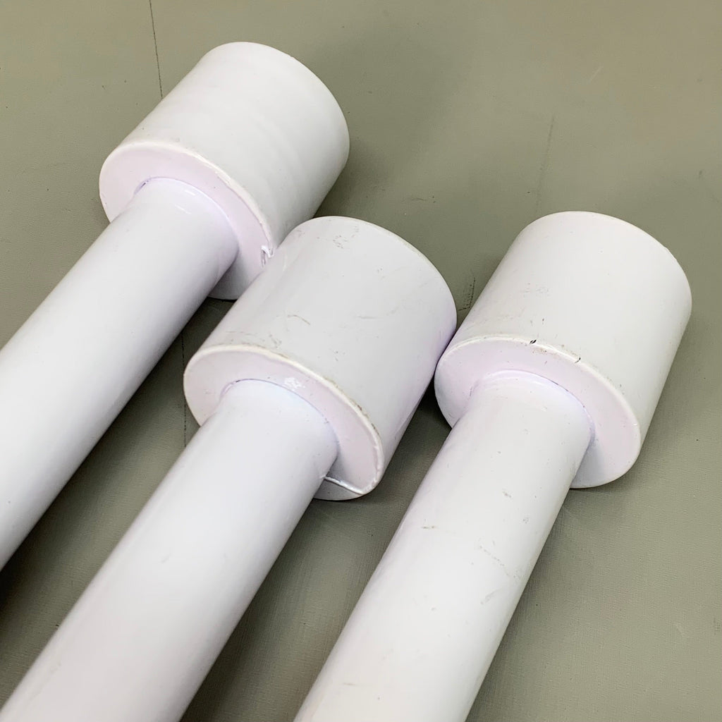 BEST WHOLESALE (3 PACK!) Display Poles White 23.5"