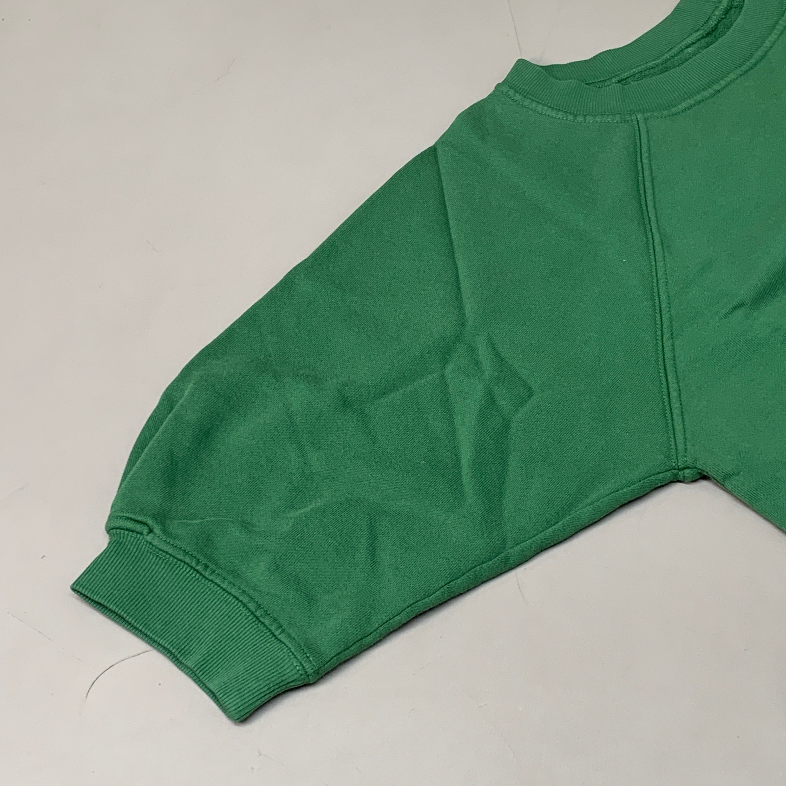 ETICA Fleur Raglan Sweat Top W/ Pintuck Sleeve Juniper Size Medium EW174412