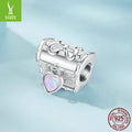 Silver Charm Original Retro Bow Treasure Box DIY Beaded Love Auspicious Treasure s925 Pure Silver Can Open Beads