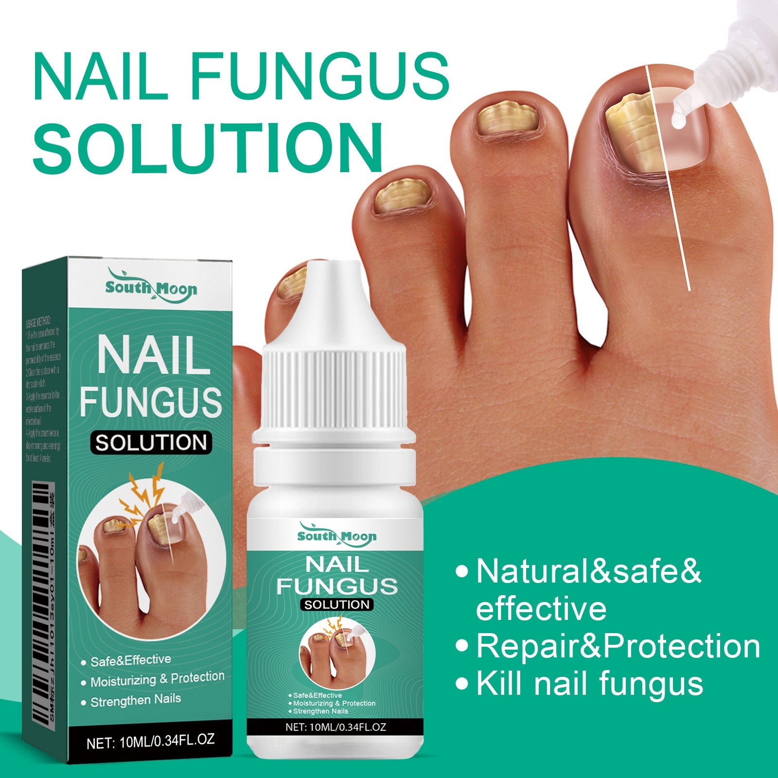 South Moon Nail Care Essence Moisturizes And Cleanses Hands, Feet And Nails And Brightening Nails Daily Care Essence