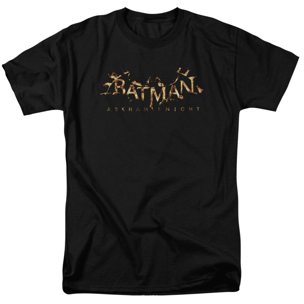 Batman Arkham Knight Ak Flame Logo Mens T Shirt Black Officially Licensed