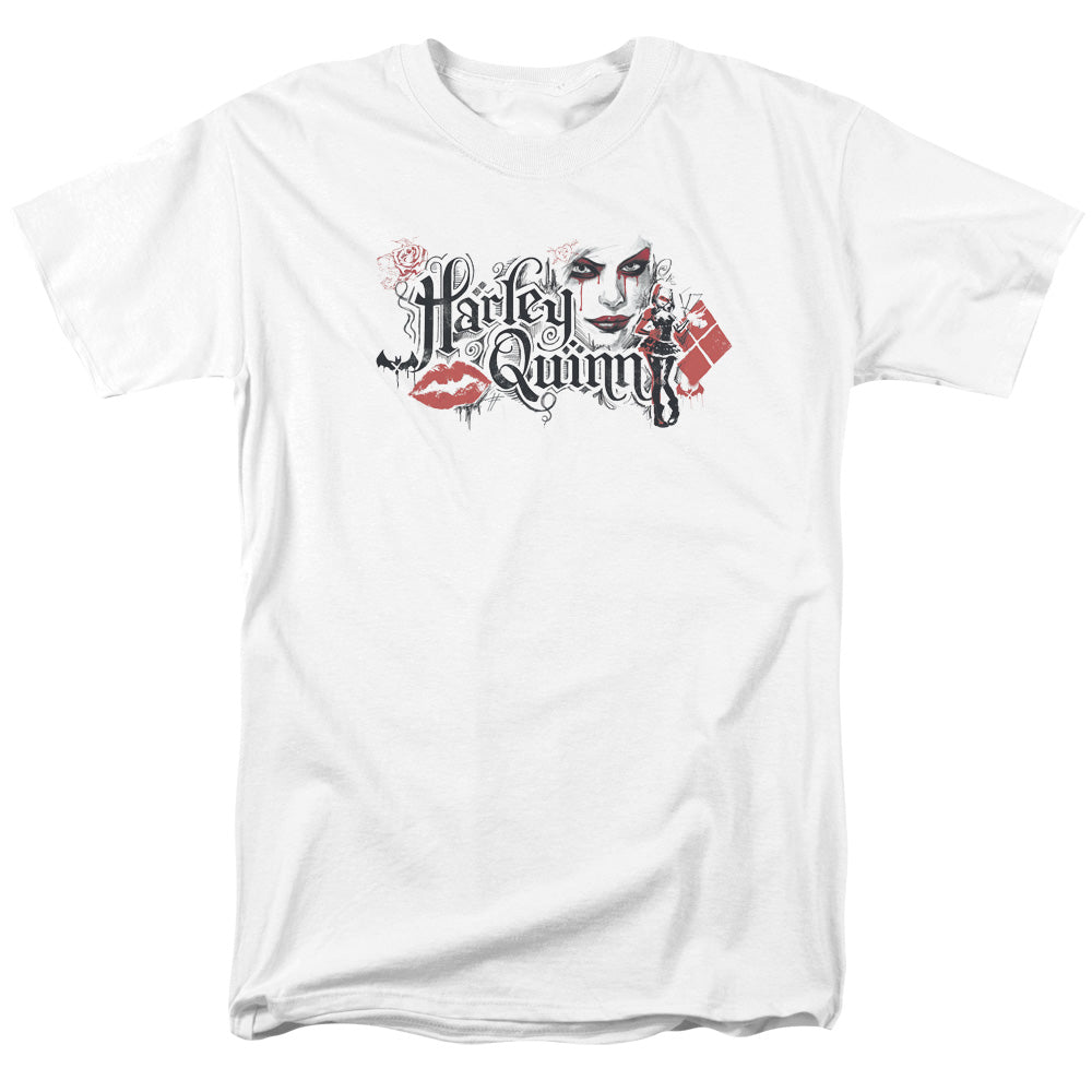 Batman Arkham Knight Lips Mens T Shirt White Officially Licensed