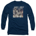 Bon Jovi Runaway Jon Mens Long Sleeve Shirt Navy Blue