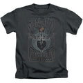 Bon Jovi Keep The Faith Juvenile Kids Youth T Shirt Charcoal