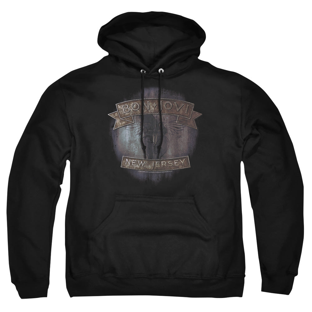 Bon Jovi New Jersey Mens Hoodie Black