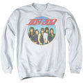 Bon Jovi Bon Sphere Mens Crewneck Sweatshirt White Officially Licensed