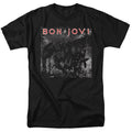 Bon Jovi Slippery Cover Mens T Shirt Black