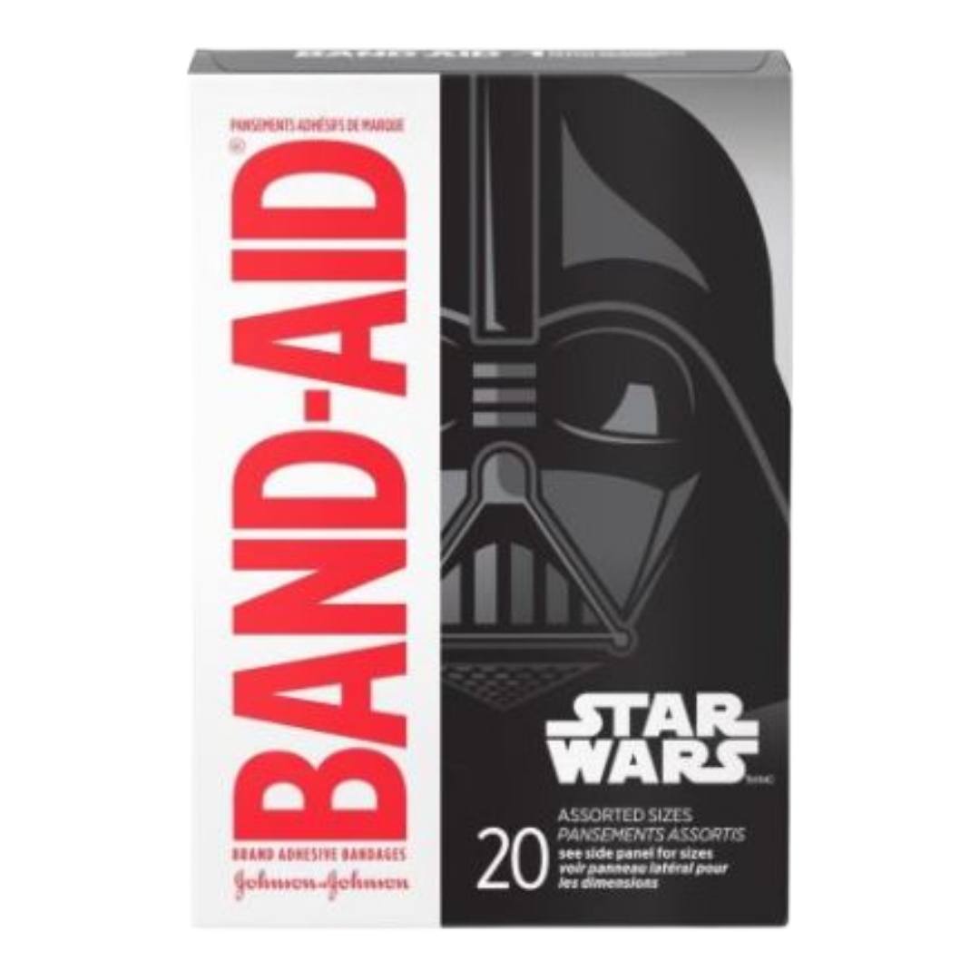 Band-Aid Star Wars Kids Bandages, Assorted Sizes (20 ct)