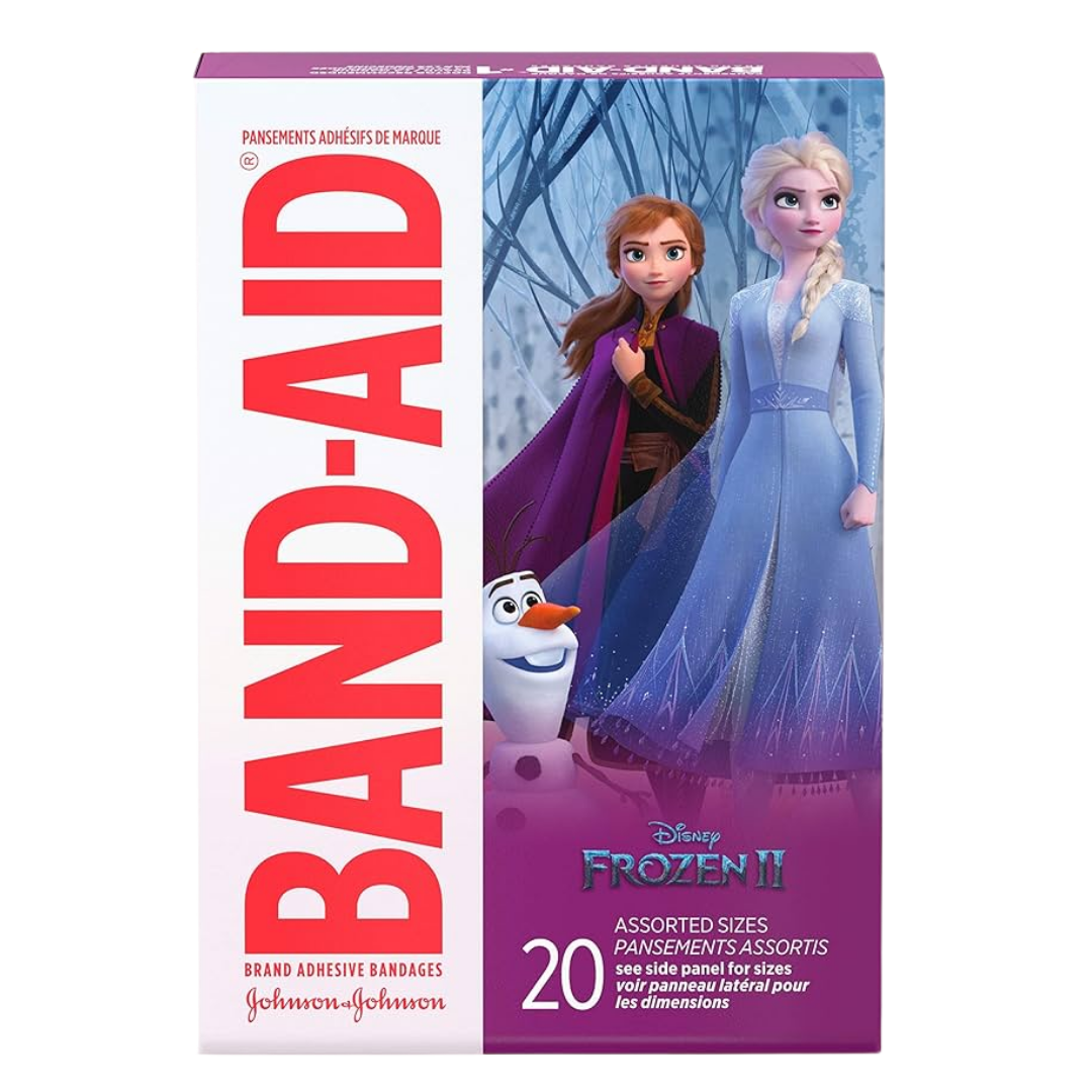Band-Aid Frozen Kids Bandages, Assorted Sizes (20 ct)