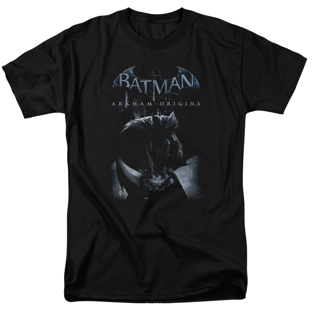 Batman Arkham Origins Perched Cat Mens T Shirt Black Officially Licensed