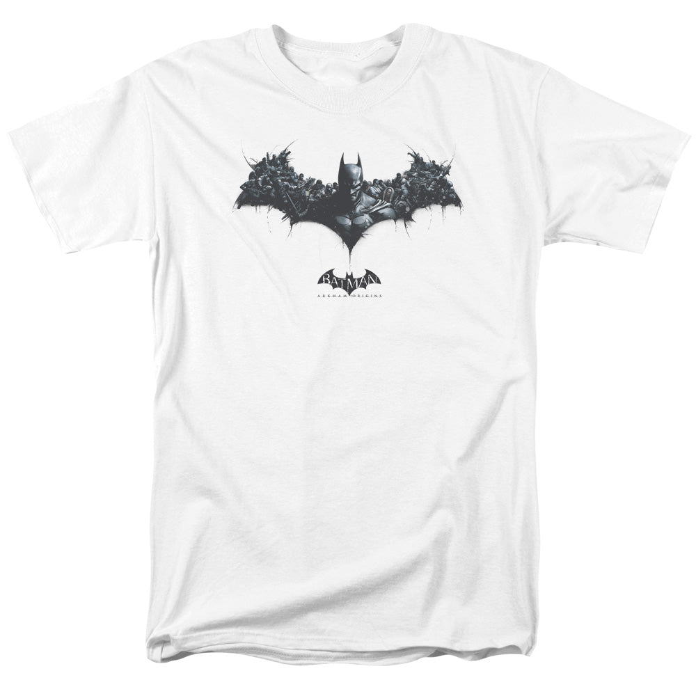 Batman Arkham Origins Bat Of Enemies Mens T Shirt White Officially Licensed