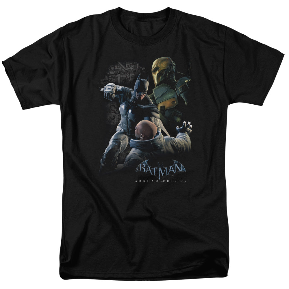 Batman Arkham Origins Punch Mens T Shirt Black Officially Licensed