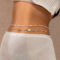 Ocean Wind Body Chain Rice Bead Double Waist Chain Sea Star Animal Bead Body Chain