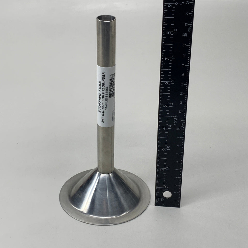 LEM Stuffing Tube 3/4" O.D Size for #32 Grinder Stainless Steel 057BSS
