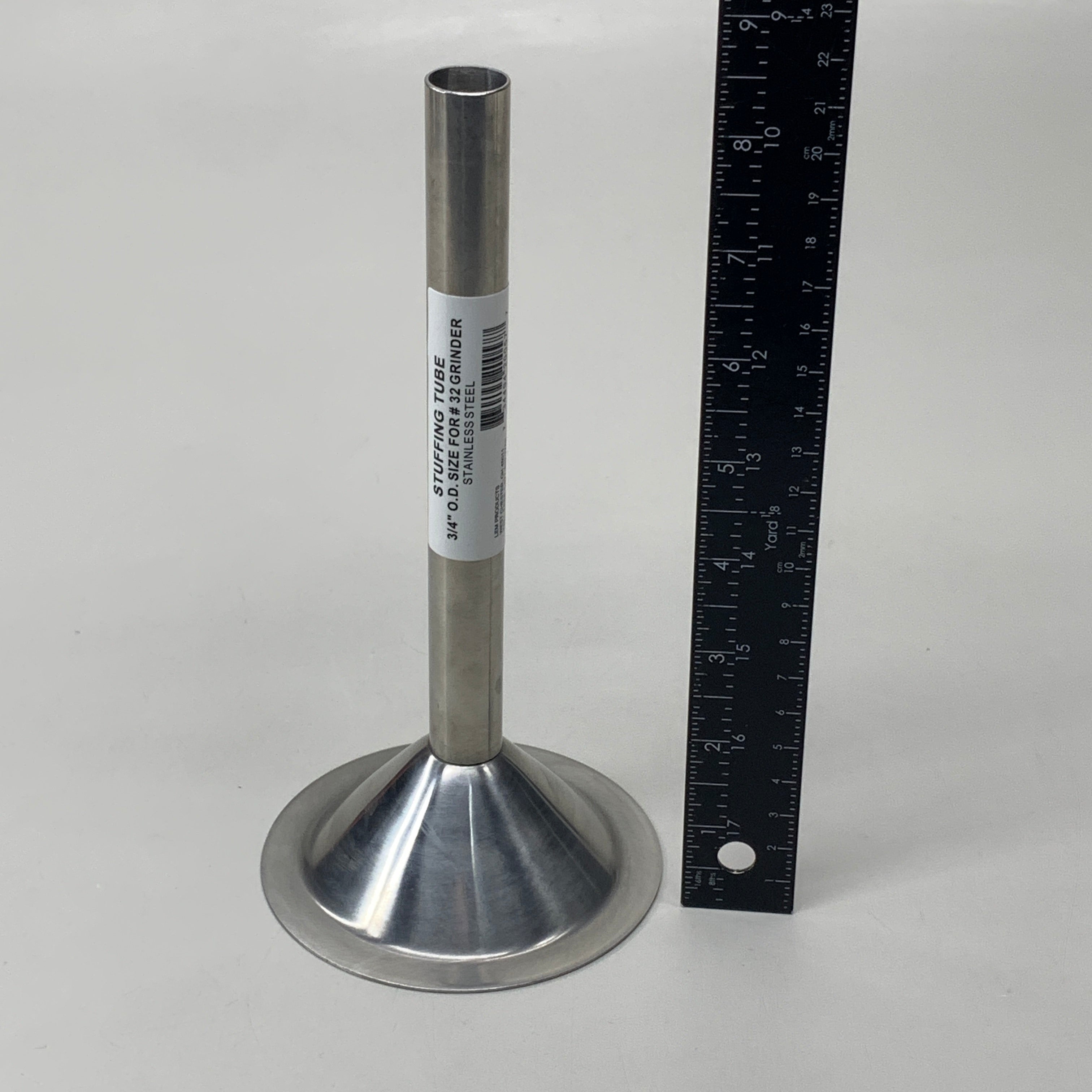LEM Stuffing Tube 3/4" O.D Size for #32 Grinder Stainless Steel 057BSS