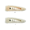 Women Bridal Vintage Faux Pearl Wrapped Hairpins Girl Glitter Accessory Gold/Silver Metal Alloy Hair Clip Water Drop Wedding