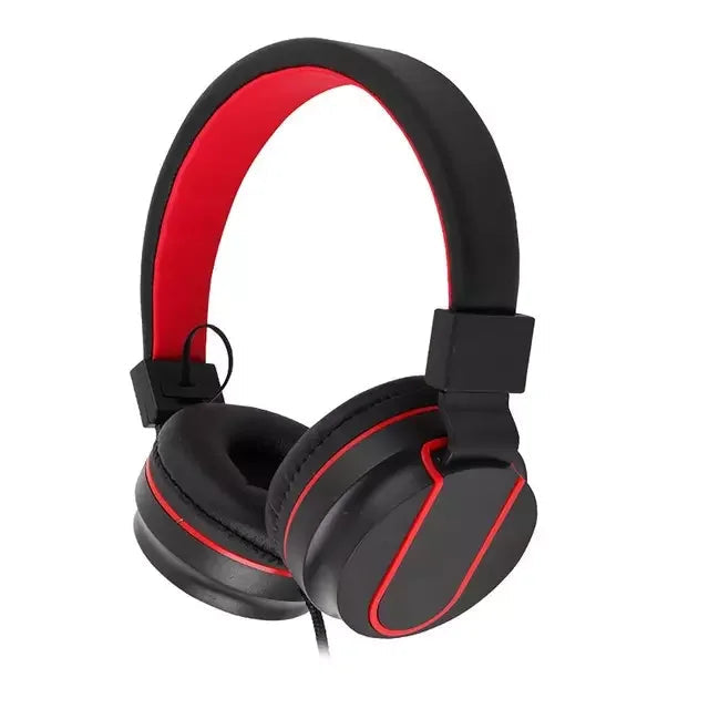 Head mounted wired earphones for e-sports, chicken eating, with microphone for phone and computer calls, universal earphones for gaming