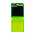 Suitable for Samsung Galaxy Z Flip5 phone case simple fluorescent green zflip4/3 folding screen protective cover