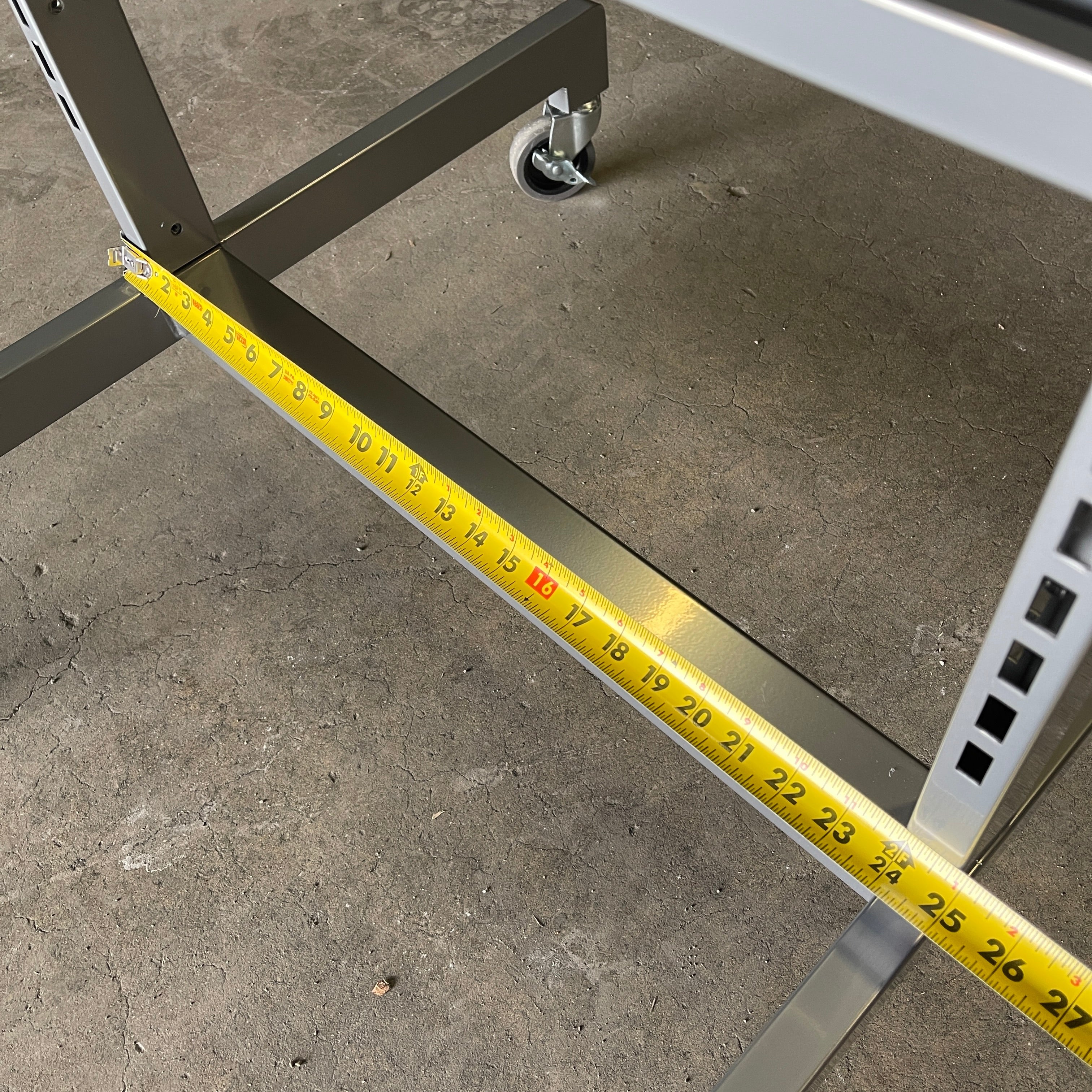 ARTITALIA GROUP Rolling Stainless Double Sided Store Display Stock Rack 24"W WF2569 (New)