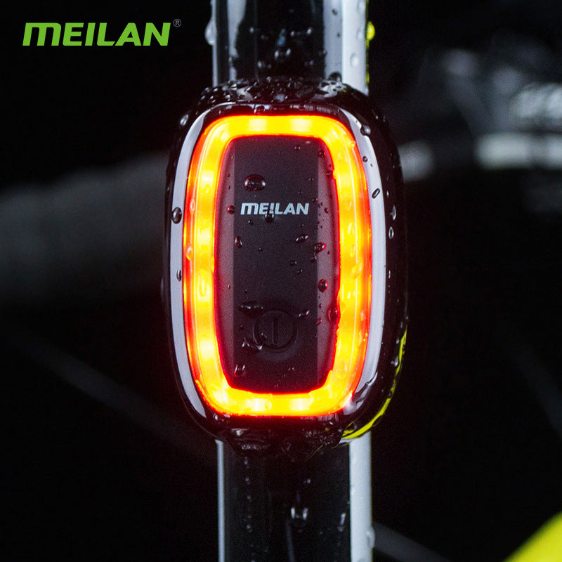 Bicycle Intelligent Brake Tail Light X6 Brake Induction 7-Speed Flashing Riding Warning Night Riding Light