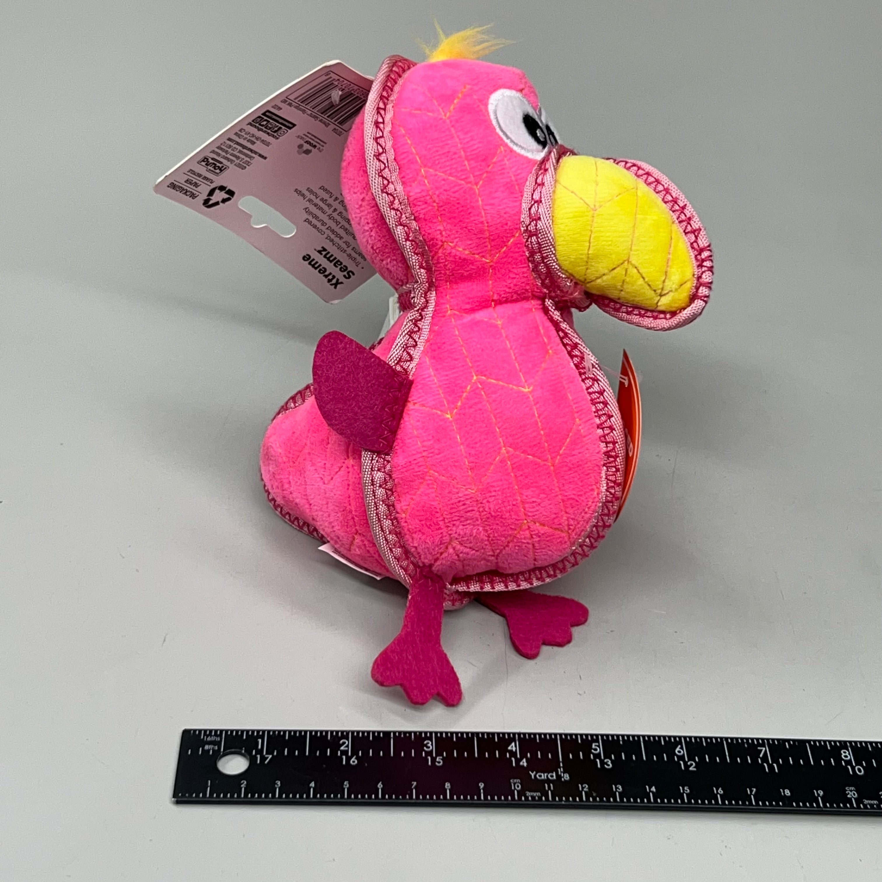 OUTWARD HOUND (2 PACK) Xtreme Seamz Flamingo Durable Dog Toy Pink Medium 70704