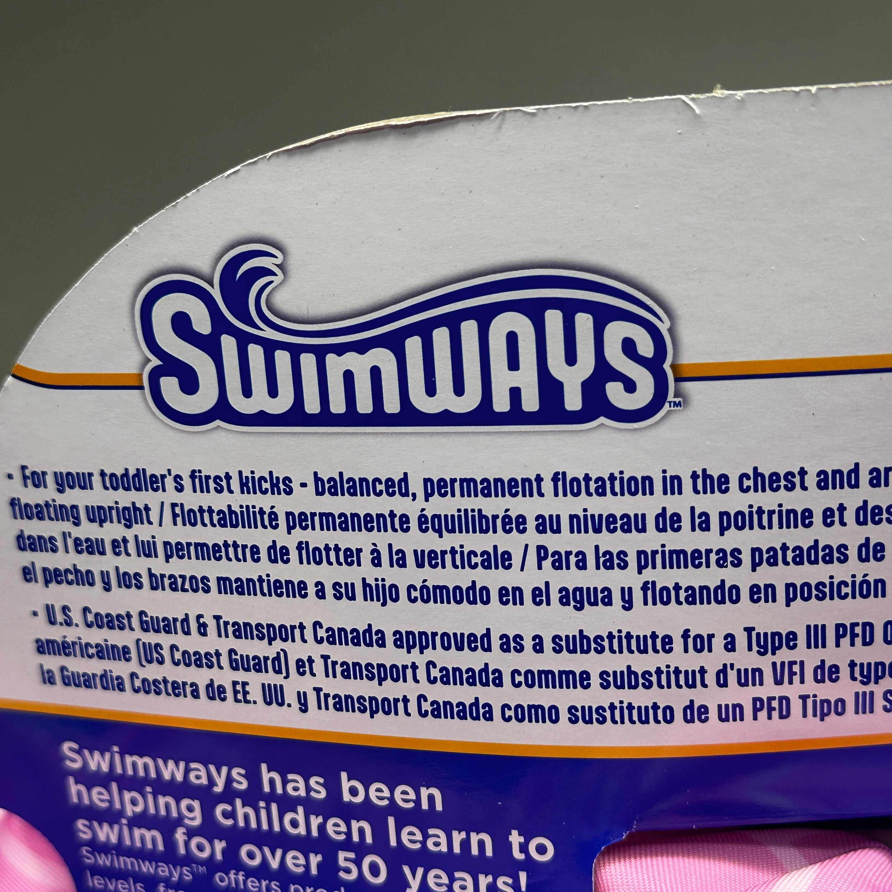 SWIMWAYS Swim Trainer Life Vest for Kids 33-55 lbs Mermaid 6067588