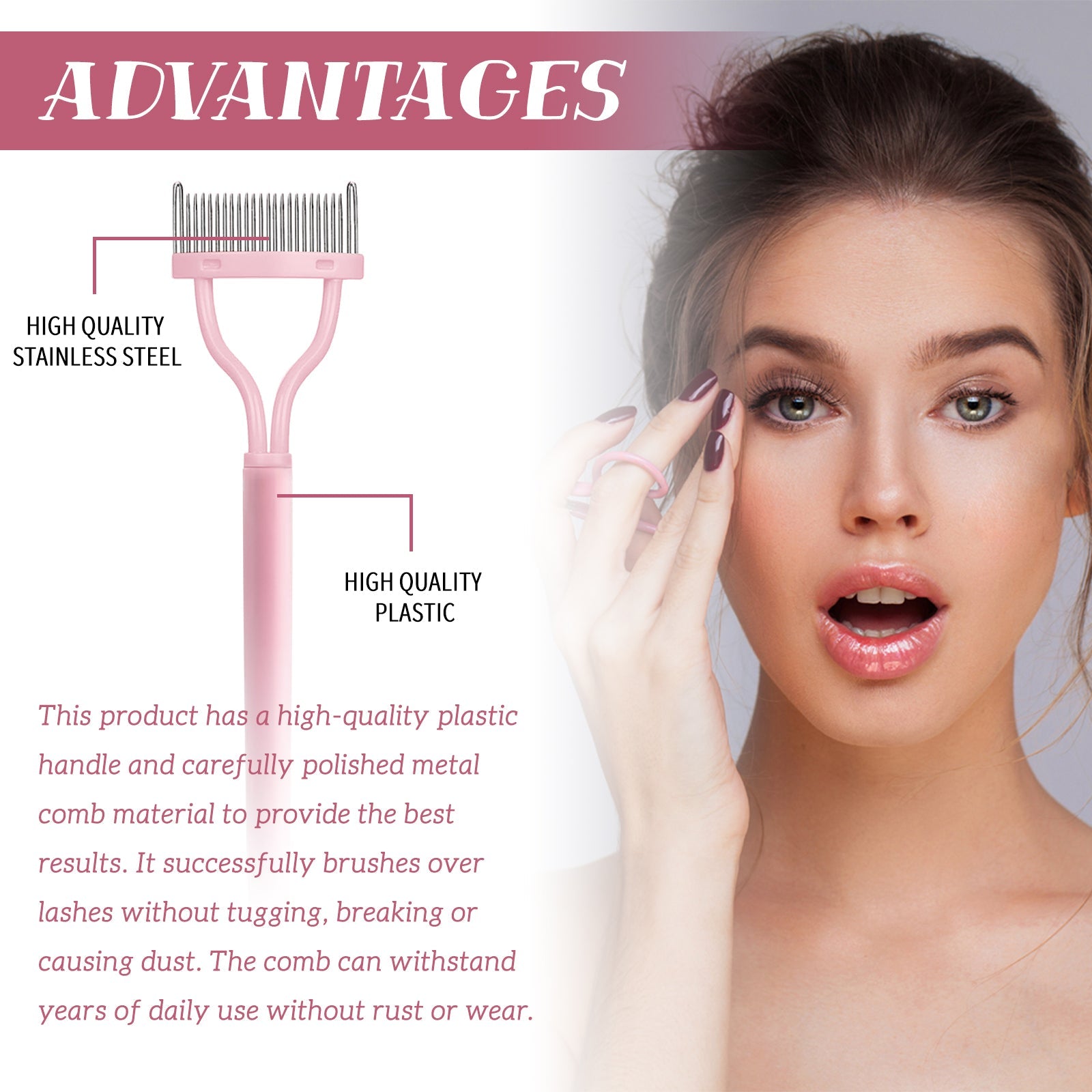 Eyelash Filter Separator Comb Eyelash Multi-Function Brush To Remove Eyelash Clumps Sticky Curl