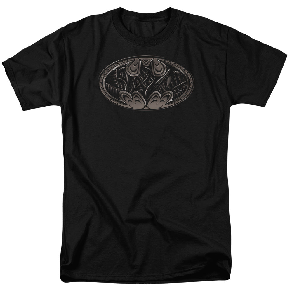 Batman Bio Mech Bat Shield Mens T Shirt Black Officially Licensed