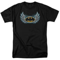 Batman Steel Wings Logo Mens T Shirt Black Officially Licensed