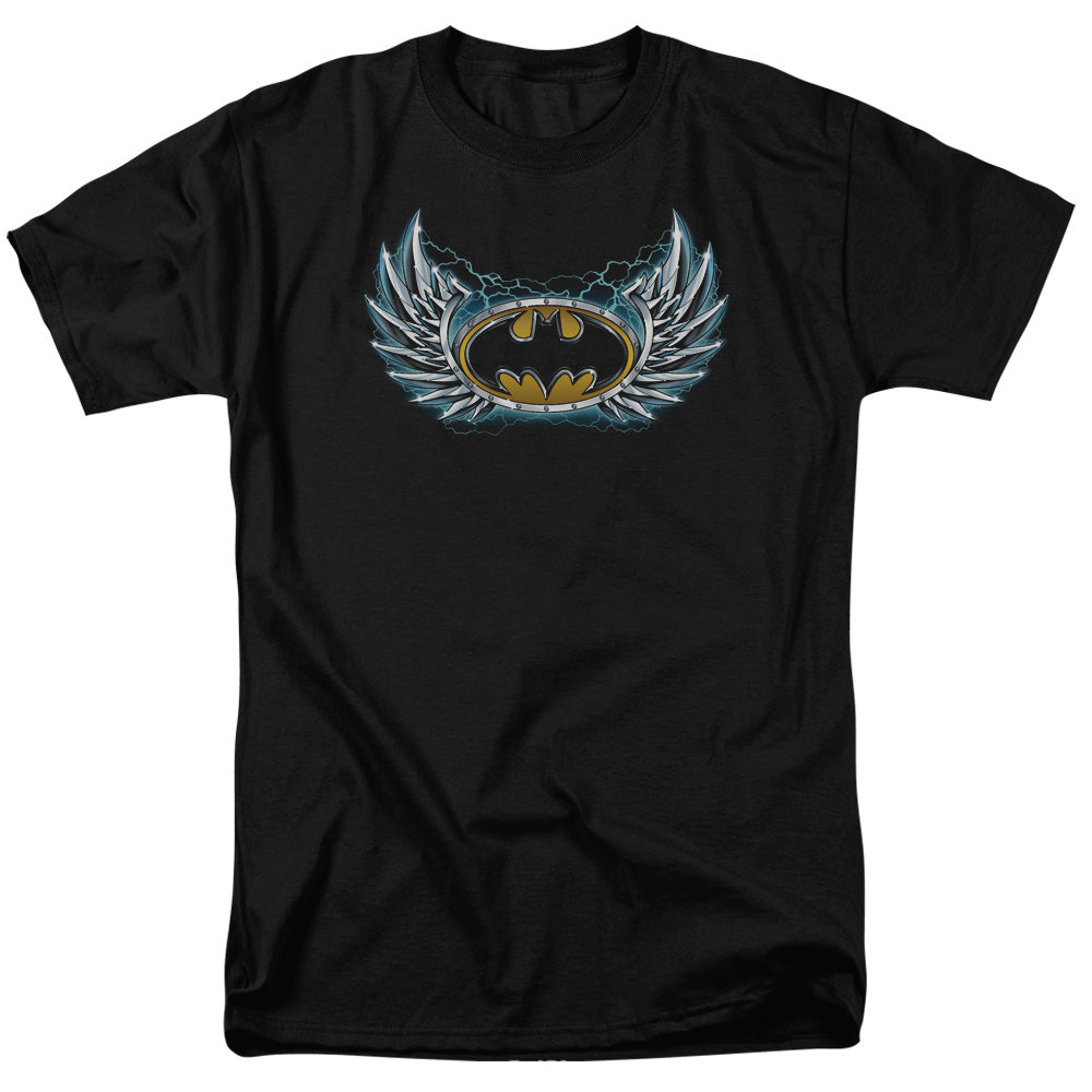 Batman Steel Wings Logo Mens T Shirt Black Officially Licensed
