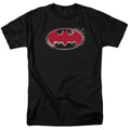 Batman Hardcore Noir Bat Logo Mens T Shirt Black Officially Licensed