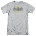 Batman Faded Logo Mens T Shirt Athletic Heather Officially Licensed