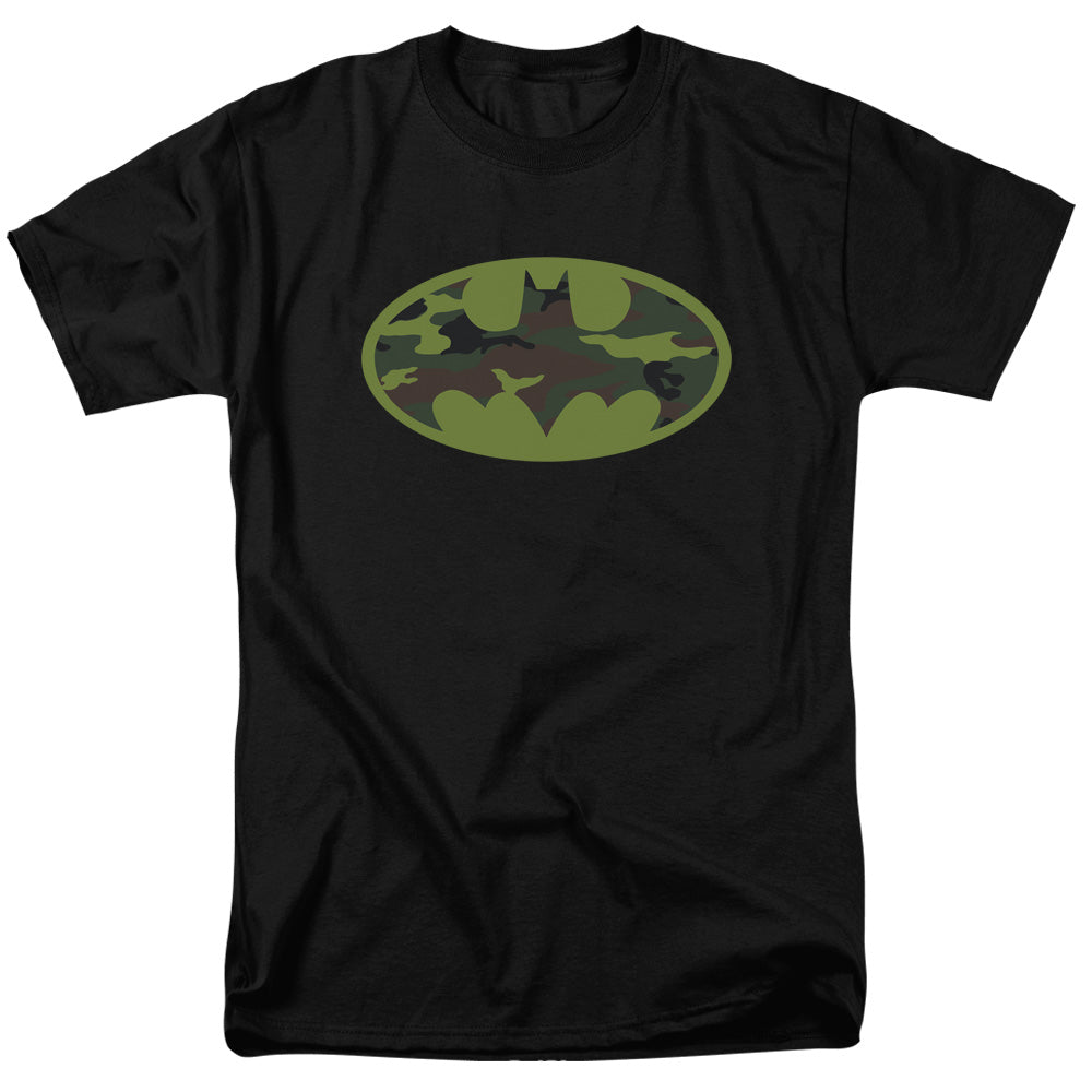 Batman Camo Logo Mens T Shirt Black Officially Licensed