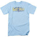 Batman Vintage Logo Mens T Shirt Light Blue Officially Licensed