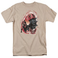 Batman Gothic Scrawl Mens T Shirt Sand Officially Licensed