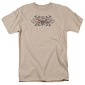 Batman Distressed Gothic Bat Mens T Shirt Sand Officially Licensed