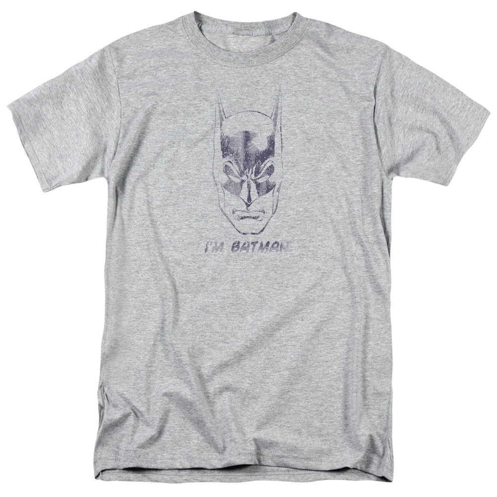 Batman Im Batman Mens T Shirt Athletic Heather Officially Licensed
