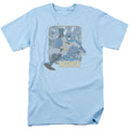 Batman Come Climb With Me Mens T Shirt Light Blue Officially Licensed