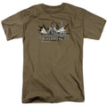 Batman Dark Knight Graffiti Mens T Shirt Safari Green Officially Licensed