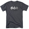 Batman Duct Tape Logo Mens T Shirt Charcoal Officially Licensed