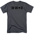 Batman Wwbd Mask Mens T Shirt Charcoal Officially Licensed