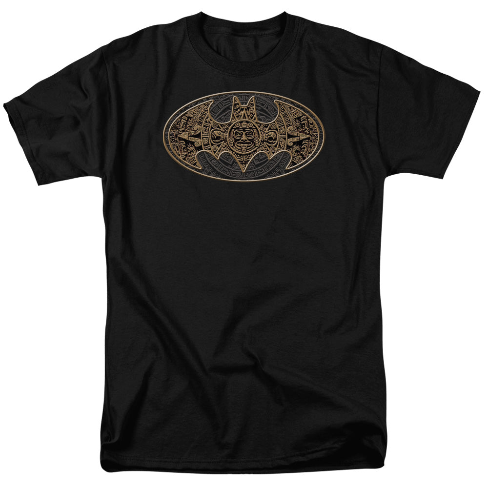 Batman Aztec Bat Logo Mens T Shirt Black Officially Licensed